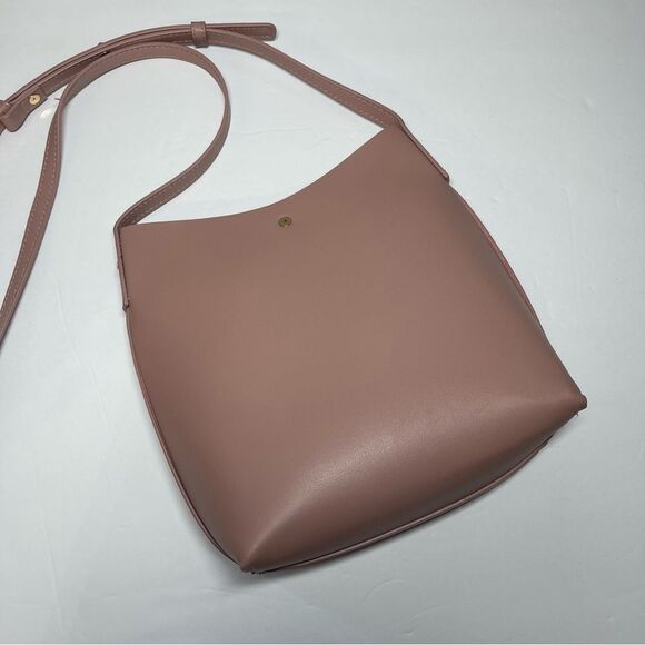 Samara Vegan Peony Pink Crossbody Bag - Picture 5 of 11